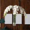 Decoratieve bloemen Groothandel High End -kwaliteit PU Artificial voor realistische bruiloftdecoratie gesimuleerde phalaenopsis verkleden