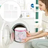 세탁 가방 5 PCS 메쉬 워시 백 세트 세탁기 지퍼 클로저 세척 의류 화이트 나일론 란제리 옷 여행