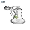 Mini Recycler Dab Rig Oil Rig 420 Sale Glass Water Bong 14mm Joint with Golden Hittn Logo Milk Pink Milk Green Milk Purple