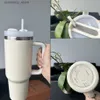 Кружки розовый фламино 40 унций гаситель H2.0 Coffee Cups Cups Outdoor Campin Travel Car Cup Cup Tumblers Cups с силиконовой ручкой Day Day Ift US Stock L49