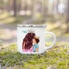 Mugs Super Mom Print Mug Creative Coffee Tea Cups Mama Life Drinks Dessert Milk Cup Enamel Handle Drinkware Mather's Day Gifts