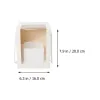 3PCS Flower Gift Paper Plax Clear Window Transparant Square Forme Przenośne pudełka na prezent