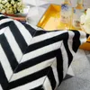 Подушка роскошная ковтика мех черный коричневый белый чехол для броска 30х50 см дома декоративная обложка