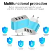 3 USB ACRAGER LED LUMINOUS LUMINOUS TARGing Head Smart Multi Port USB Charger Multifunction Charger