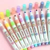 Crayons de surligneur 6pcs pastels pastels Highlighters mignons Highlighters colorés marker art highlighter pour note ramener à la maison