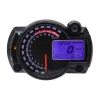 NY RX2N LCD Digital Optometer Speedometer Instrument Universal för motorcykel 299 km/h 7Colors Speed ​​Gauge Meter Sensor Set