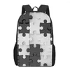 Bolsas escolares Personalidade colorida Arte Puzzle Impressão infantil Backpack infantil para meninos Livro de estudantes Casual