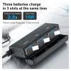 Chargers TeleSin Endurence Battery Kit pour GoPro11 Batterie de batterie GOPRO11 1750 3 emplacements TF Carte de rangement de batterie Box pour GoPro Hero 11 10 9