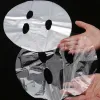 Einweggesicht Plastikfilm Vollgesichts sauberer Maske Halsaufkleber Papier transparent PE -Masken Wickle Gesichts Schönheit gesundes Werkzeug