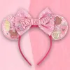 Disney Best Day Mouse Ears Headband Magic Castle Mickey Hairband Girls Women Park Trip Headwear Kids Festival Hair Accessories