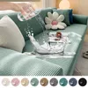 Stoelbedekkingen Waterdichte stretch Jacquard Sofa Cover Elastic Plain Color L Vormige voor woonkamer SLIPCOVERS COUCH FURNITE Beschermer