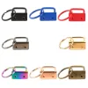 50x/Set Key Fob Hardware with Key Rings Set Wristlet Clasp Tail Clip for Wristlet Keychain Key Lanyard Hardware Supplies