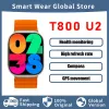 Novo SmartWatch Top T800 Ultra 2 Sports Monitor Homem Mulher Sports Smart Watch For IOS Android Hiwatch Pro App 45mm