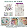 Flowers Plants DIY Embroidery Set Needlework Tools Beginner Material Package Embroidery Creative Handmade Art Craft Kit Decor