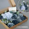 Flores decorativas Decoração de buquê de casamento Roses combo de champanhe combo Fake Fake Silk Party Home DIY