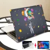 Cas Case d'impression d'astronaute pour ordinateur portable pour MacBook Air 13 pouces A1932 A2179 A2337 Case Pro 14 Retina 13 15 16 M2 2023 A2779 A2780