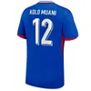 2024 Maillots de voetbal Franse voetbaltruien 2025 Benzema Mbappe Griezmann Pogba 24 25 Francia Kimpembe Fekir Kante Shirt Men Kids Fans Player Versie Kind