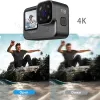 Kameror WiFi Action Camera 4K/30fps 12MP Antishake V9 med fjärrkontrollskärm Undervattentät hjälm Camcorder Drive Recorder