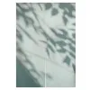 Japanese Palm Leaf Shadow Linen Fabric Curtain Bedroom Kitchen Door Curtain Toilet Shower Half Panel Curtain Home Decoration