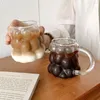 Bicchieri da vino da 400 ml di vetro resistente al calore tazza tazza di latte per bevande per la colazione per la colazione