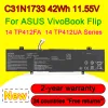 Baterie C31N1733 0B20002970000 Laptop Bateria dla Asus VivoBook Flip 14 TP412FA TP412UA Seria 42Wh 11,55V Wysoka jakość bezpłatna wysyłka