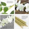 12pcs gefälschte Wisteria Künstliche Blumen Girlande für Bogenwand Hochzeitsdekor Ivy Rattan gefälschte Blumenkranz Hausgartendekoration