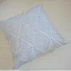 Pillow Cove 30x50 cm/45x45 cm rosa grau Elfenbein geometrische Baumwollstickdose mit für Sofa Bett Home Decorative Weiche