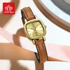 Montre-bracelets Fate Love 907 Classic Elegant Woman Watchs Original Imperproping Quartz Watch For Women Simple Dial Leather Ladies Hand Clock