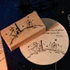 Kleine Prince Wood Stamps niedliche Scrapbooking -Karten machen Kampfhandwerk Junk Journal Deco Stempel Stempel Sealing