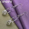 Dangle Earrings CHSHINE 925 Sterling Silver Double Ring Charm Jewelry Women's Party Fashion Eardrop