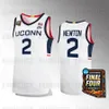 Uconn Huskies College Basketball Jersey 2024 Krajowe mistrzostwa Tristen Newton Stephon Castle Alex Karaban Cam Spencer Donovan Clingan Samson Johnson