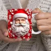 Mugs Tea Cup Christmas Ceramic Travel Mug 350 ml Modernt kaffe med handtag för Beer Wine Juice Whisky Soup