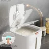 Pottes de nourriture Boîtes de riz à preuves d'insectes Proof Moisture Rain Scelled Jar Cuisine Conteneur 5 / 10K Storae Cuisine Conteneur Storae Box avec couvercle L49