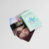 50pcs KPOP Lesserafim Laser Album Card Round Corner Lomo Card Kim Chaewon Sakura Huh Yunjin Kazuha Hong Eunchae PhotCard