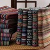 Ethnic Style Cotton Linen Fabric Textile Patchwork For el Bar Tablecloth Sofa Cover Cushion Cloths Curtains Cloth sewing DIY 240328