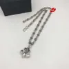 2024 Designer merk Kruisk ketting voor vrouwen chrooms hoge boot anker bloem hanger verzilverde ketting heren trui hart mannen klassieke sieraden neksen 6c 2tf2