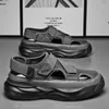 Sandalen 2024Summer Fashion Designer Herenlicht Eva Casual schoenen voor mannen Outdoor Non Slip Flat Slippers Hole Teniz Zapatos