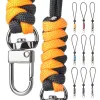 Cordon de coiffure à haute résistance Paracord Longe de boucle rotatif Cordon de parachute Cordon Outdoor Auto-défense Emergency Survival Backpack Rope