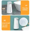 Liquid Soap Dispenser White 400 ml Automatiska skumdispensrar Bad Bad Washing Hand Machine med USB laddar ABS -material av hög kvalitet