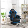 Krzesło do masażu gier z ergonomiczną sofą z ergonomiczną sofą skórzaną z kubkiem z głową i boczną torebką,