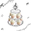 Party Supplies 3tier Piano Musical Note Music Cake Display Stand Birthday Cupcake Decoration Baby Shower Dessert Rack