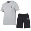Tshirts en coton et shorts sportifs pour hommes et sports de gymnase Jogging sur les tenues à manches courtes de haute qualité.