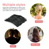 12Pcs Ballet Bobby Pins U Shaped Hair Pins Curved Curly Bun Clips Hairpin Crimped Design Hair Styling Tools for Women Girls