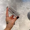 Bottiglie di stoccaggio di lusso scintillanti rossetto custodia spumante strass bling cosmetico container box di bellezza con viaggi a specchio