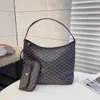 Designer Hobo Tote Combinente Novo bolsa de compras zíper de grande capacidade ombro único Bolsa de bolsa para mulheres de ombro único Mulheres