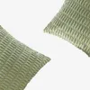 Pillow Home Decor Case Cozy Corchuroy Sleeves Nordic Nordic Cold Color Counder pour l'ensemble de 2 durables