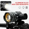 Z30 15000LM LED LED Light Bike/Fahrrad/Lichtset USB wiederaufladbare Scheinwerfer/Taschenlampe wasserdichtes Zoom -Radlampen für Fahrrad