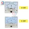 85C1 DC Analog Voltmeter Meter Panel 30V 50V 85C1 Pointer Gauge Panel Amp Volt Voltage Digital Display