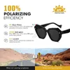 LIOUMO Luxus Polygon Rahmen übergroße Sonnenbrillen Frauen polarisierte Gradienten Fahrbrille Männer Trend Nammet Goggle Zonnebril Heren 240326