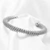 Bangle ZORCVENS Stacked Twist Bracelet Spring Open For Women Stainless Steel Band Female Wedding Jewelry Christmas Gift